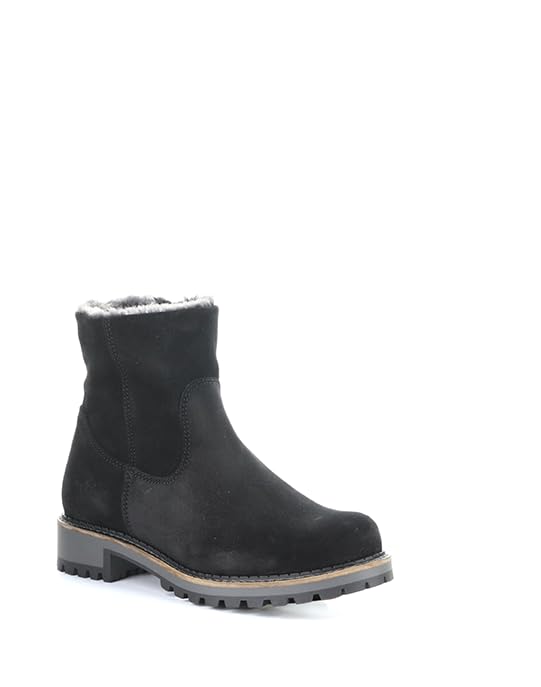Bos. & Co. Suede/Fantara Faux Fur Side Zip Boot - Calib