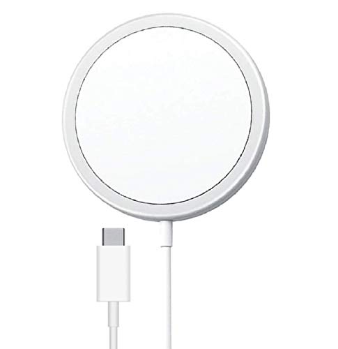 GEEMEE pour iPhone 12 Mini /12 Pro/Pro Max Chargeur, sans Fil pour iPhone Magsafe 15W Chargeur Câble Adaptateur De Charge USB de Cordon de Câble de Charge à Absorption magnétique