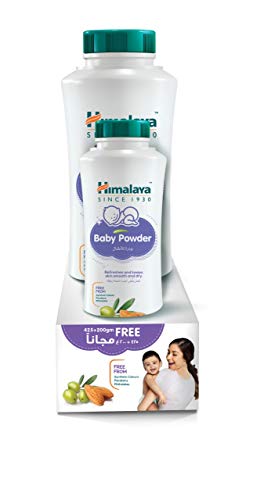 Himalaya Gentle Baby Powder 99% Natural Origin Ingredients | With Olive & Almond | Free from Sulphates Parabens Alcohol & Synthetic Colours | Safe for Newborns | Dermatologically Tested 425+200g