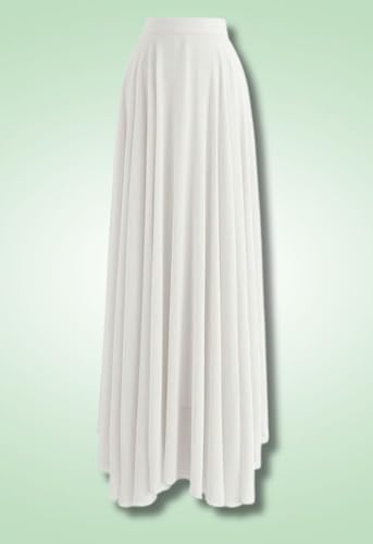 Image of Women's Full Length Georgette Long Skirt- Lehenga with 8 Meters Maxi Flare