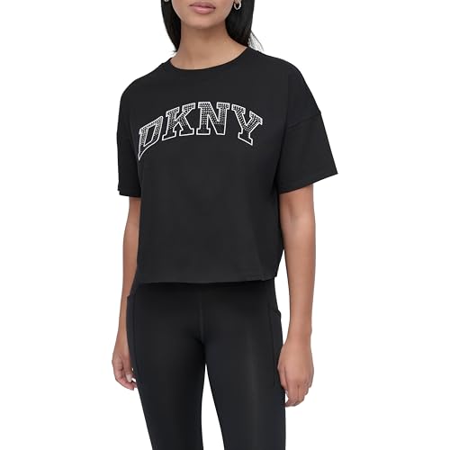T-shirt court doux DKNY à porter pour un brunch décontracté en terrasse