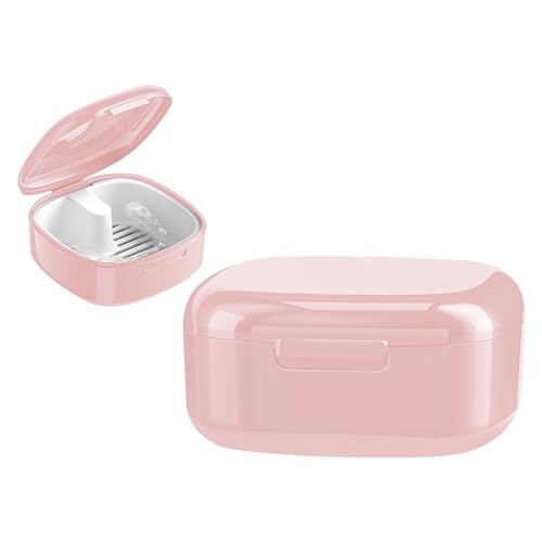 GmeDhc Caja Aparato Dental con Filtrar, Caja Ferula Dental, Caja de Dentaduras Postizas, Funda Aparato Dental Ortodoncia, Retenedor Dental, Caja de Retención, Contenedor por Alineadores Dentales