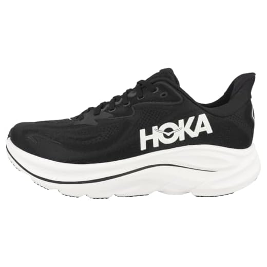Hoka Men's Clifton 10 Black/White 11 Medium
