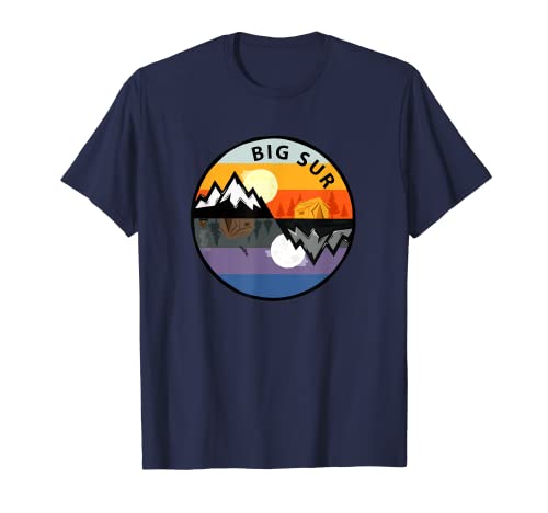 Recuerdo retro vintage de Big Sur, California Camiseta