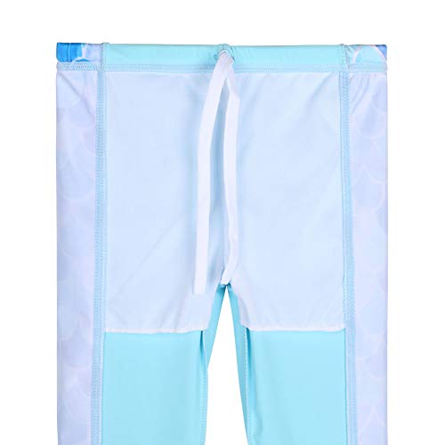 Image of TFJH E Girls Two Piece Swimsuit Long Sleeve Rash Guard Ages 3-12 | UPF 50+ sun protection, breathable , lightweight long sleeve swimsuit, full coverage, pool beach vacation, water park