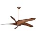 Minka-Aire F905L-DK, Artemis XL5 LED Distressed Koa 62" Ceiling Fan with Light & Remote Control