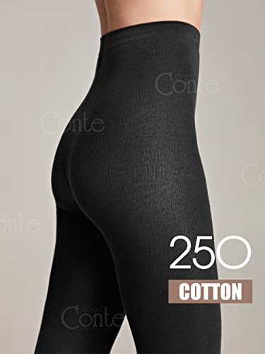 Image of Conte Warm Thick Winter Tights Cotton 250 Den