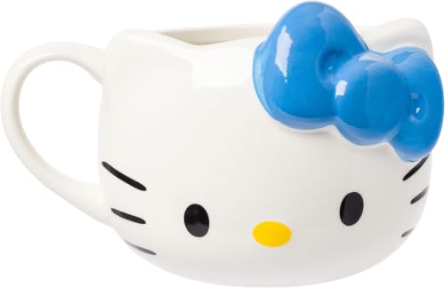 Silver Buffalo Sanrio Hello Kitty Blue Bow...