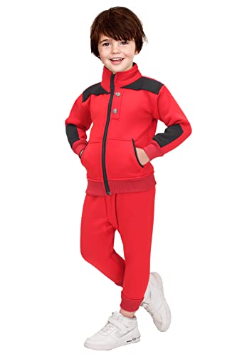 Image of K Fashion Collection Boys Winter Jacket and Pant Set | Full Sleeve (wntr-53-boys- )