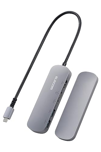 エレコム USB Type-C ハブ ドッキングステーション 5-in-1 DST-C19SV/EC