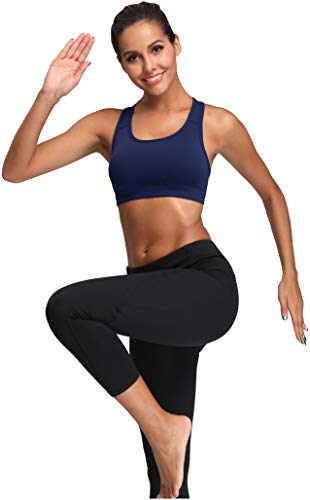 Image of Oalka Women's Racerback Sports Support Workout Running Bras | Oalka Women's Racerback Sports Support Workout Running Bras