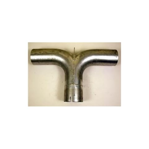 Heavy Duty Manufacturing 14-500A 5" Aluminized Y Adaptor for Converting Single Exhaust to Dual Cover