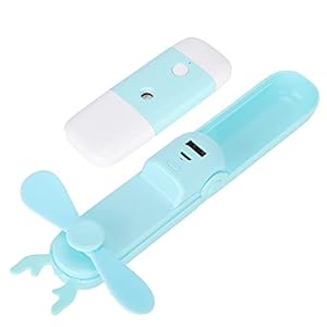Handventilator, mini kleine ventilator, klein en voortreffelijk, voor buiten(blauw)