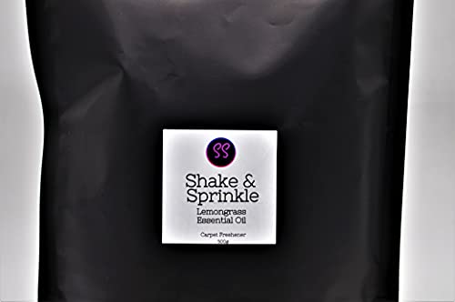 Aceite esencial de limoncillo con aroma a batido y espolvorear, ambientador de alfombra fuerte, 500 g.