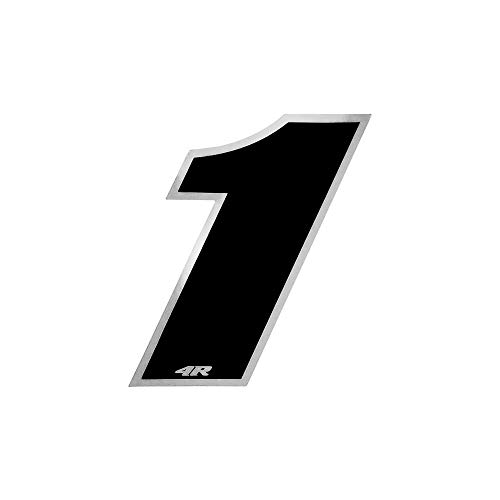 Image of Quattroerre Racing Number 1 Anodized Small, Black