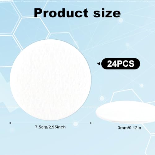 Image of 24pcs 2.5 inch Monotub Adhesive Filter Disks, 0.12in Thick Breathable Mushroom Monotub Filter Pads Practical Mushroom Supplies Filtration Patches Replacement Accessories