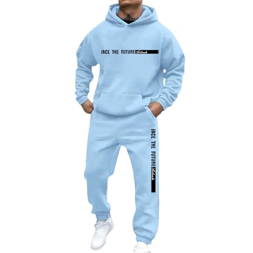 Survêtement de jogging homme sport sweat à capuche manches longues pantalon de jogging