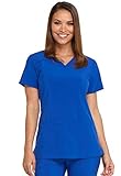 Dickies EDS Essentials Women Scrubs Top V-Neck DK615, S, Galaxy Blue