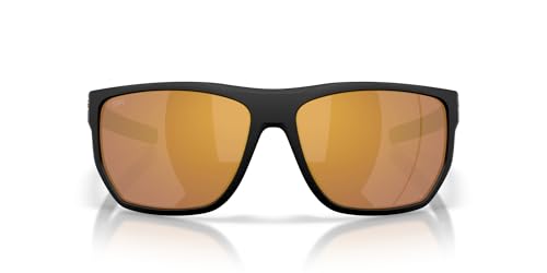 Costa Del Mar Santiago Sunglasses, Netplus Black/Gold Mirrored 580G, 63 mm