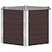 Produktbild vidaXL Hochbeet Blumenkasten Pflanzkasten Pflanzkübel Blumenkübel Pflanztopf Blumentopf Gemüsebeet Pflanzbeet Braun 129x129x77cm Verzinkter Stahl