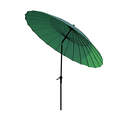 Parasol vintage vert pour terrasse de café et restaurant ombragé de 9 pieds