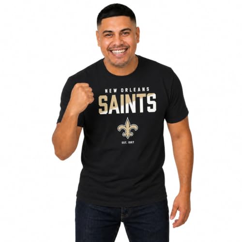 T-shirt NFL Team Fan Apparel dégradé noir – Officiel, sans étiquette, coton 100%, petit