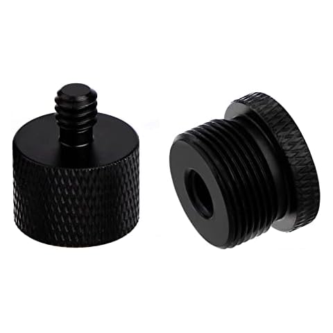 Aznze Metal Live Broadcast Equipment 5/8 to 1/4 Transfer Screw Microphone Microphone Bracket Conversion Live Cantilever Bracket Cover