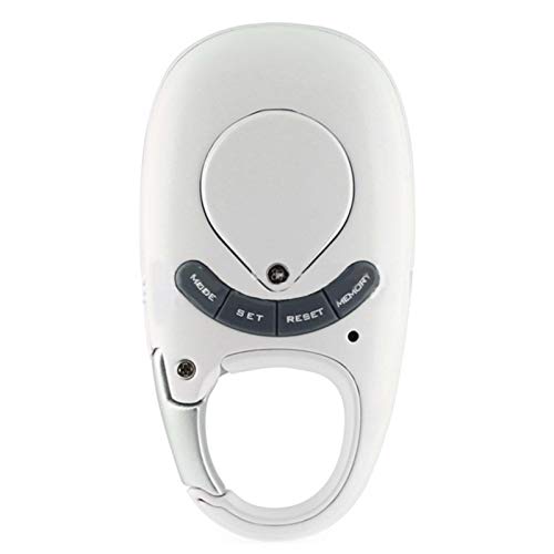 Digital Pedometer, Simple Digital Pedometer Portable Walking Step Counter with Carabiner Clip for Men/Women/Pets, LCD Step Counter for Men, Women