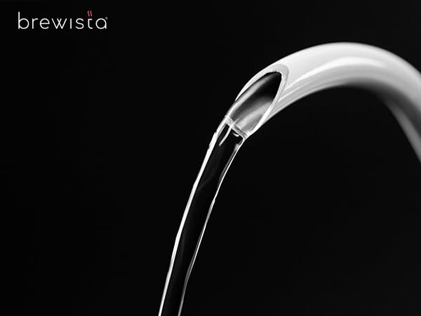 Pava eléctrica Brewista X Series 0.8L acero inoxidable blanca miniatura 3