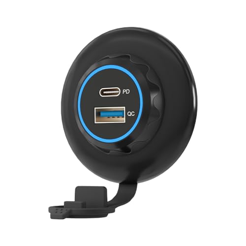 Cargador USB para coche PD QC3.0 de 30W con toma de carga rápida para móvil
