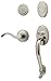 Baldwin 85315.260.RFD Logan Sectional Trim Right Hand Dummy Handleset with Wave Lever, Chrome