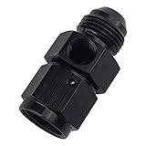 EVIL ENERGY 8AN Male Flare to -8 Female Swivel with 1/8 NPT Gauge Port Fuel Pressure Take Off...