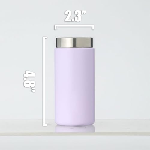 Botella de Agua Mini Aislada 6oz Pequeña Bote de Acero Inoxidable con Vacío para Viaje Portátil a Prueba de Fugas para Café Té Oficina Bolso de Mano (Rosa) miniatura 7