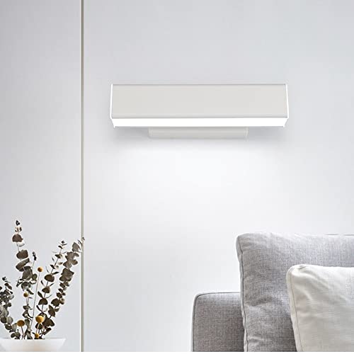 Aplique de pared rectangular LED regulable de metal ultrafino para lectura en dormitorio 3