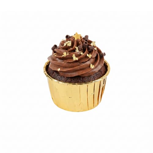 Restaurantware Rose Gold 3.1 oz Paper Baking Cups, Pleated, 200 Ct