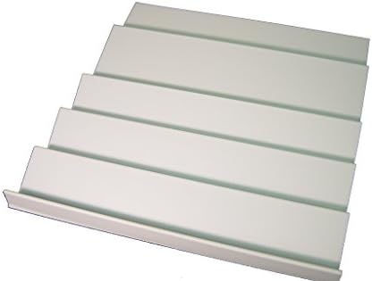 Vance 20 x 21 inch Trimmable Universal Spice Rack Drawer Organizer | White Kitchen Storage Tray for Cabinet Drawers and Shelves | Tiered Pantry Insert for Spices, Seasonings, Vitamins, or Herbs