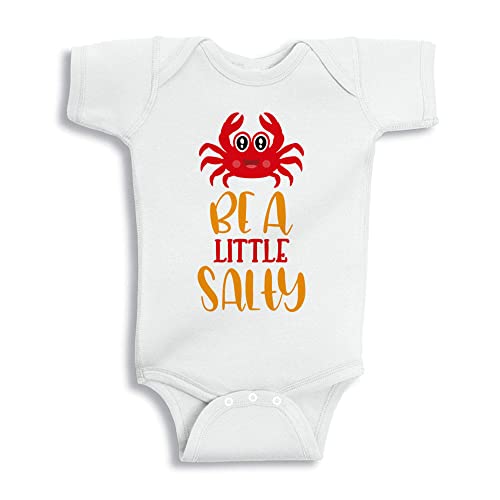 TATY Kids Be A Little Salty Crab Baby Infant Bodysuit