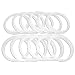 Unique, Reusable Silicone Seals for use with Wide Mouth Ball, Mainstays White Plastic Lids and Ball Black Plastic Leak Proof Lids For Mason Jars, Seal Sits on Rim of Jar Not Inside Lid - 12 Pack