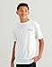 HUK Kids KC Scott Fishing Graphic Tee, Kids Short Sleeve Performance Blend T-Shirt, KC Americana - White, Large