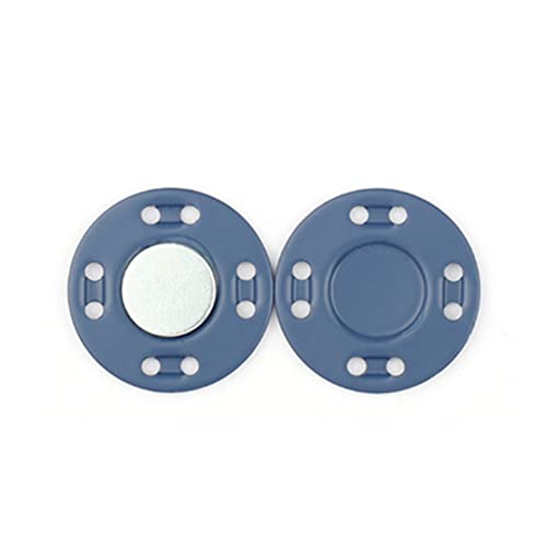 6PCS/Set Magnet Buttons Sewing Supplies Magnetic Metal Buckle 3 Pairs Invisible Snap Buttons Fastener for Clothing Coat Handmade DIY Accessory (20mm, Royal Blue)