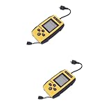 Fischfinder – breites und klares lcd-display. tiefenanzeige von 0,6 bis 100 m.