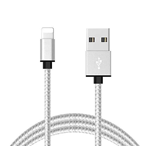 Charger iPhone Cable [Apple MFi Certified] 1Pack 6FT Fast Lightning Cable Cord,iPhone Nylon Braided Charging Cable Cord Compatible with iPhone 13/12/11 Pro/11 ProMax/XS/XR/8 Plus/8/7/6/5/iPad/AirPods