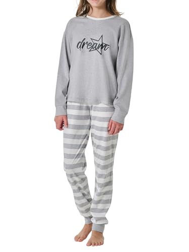 Schiesser Mädchen Schlafanzug Set Pyjama lang - 100% Organic Bio Baumwolle - Größe 140 bis 176