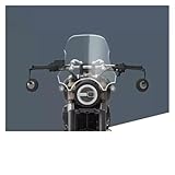 Déflecteur air Moto pour Benda pour BD300 pour BD 300 Accessoires Pare Brise De Moto Protection Contre Le Vent Parebrise Coupe Vent Pare Brise Écran Avant(A Transparent 40cm)