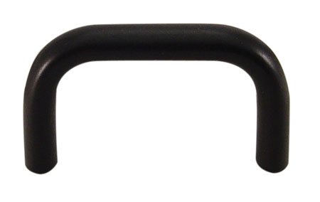 1 x 4 Lg. #10-32 x 5/16 dp. thd's., Black Anodized Finish, Aluminum Inch- Oval Pull Handle (1 Each)