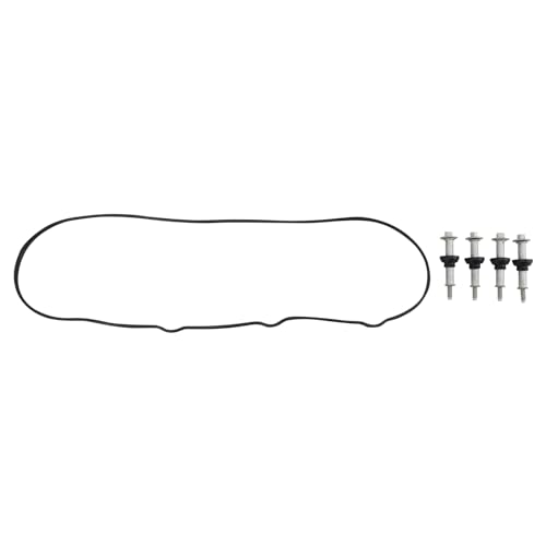 Image of TRQ Left Valve Cover Red Drivers Side Compatible with Buick Cadillac Chevrolet GMC Hummer Isuzu Pontiac Saab Workhorse Workhorse Custom Chassis