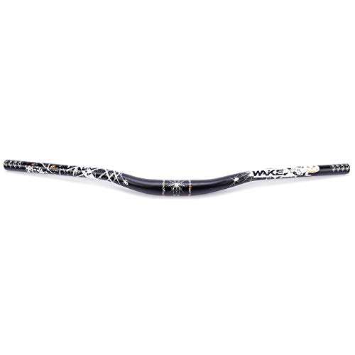 Hamimelon 31.8MM Bicycle Handlebar Aluminum Alloy Riser Handlebar for MTB Road Bikes Long-Distance Mountain Cycling Racing Travel Relax and Rest(Black 31.8780MM)