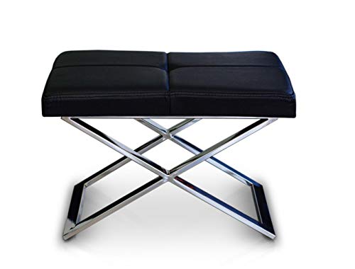 NEUERRAUM Bauhaus Lederhocker Fußhocker Sitzhocker Hocker Leder...