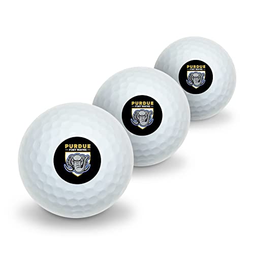Purdue University - Fort Wayne Primary Logo Novelty Golf Balls 3 Pack