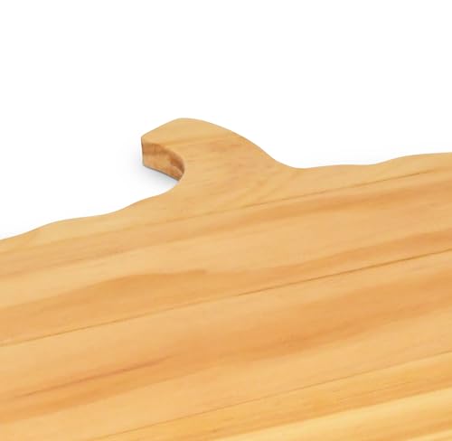 Tabla de cortar en forma de calabaza de madera miniatura 5